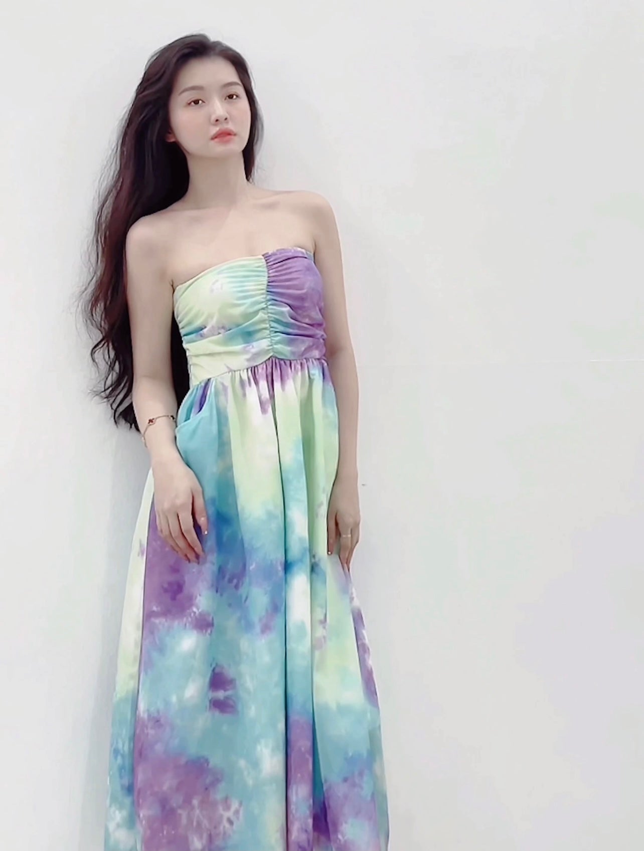 KOREA MULTICOLOUR FADE DRESS