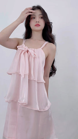 PRINCESS PINK MESH DRESS